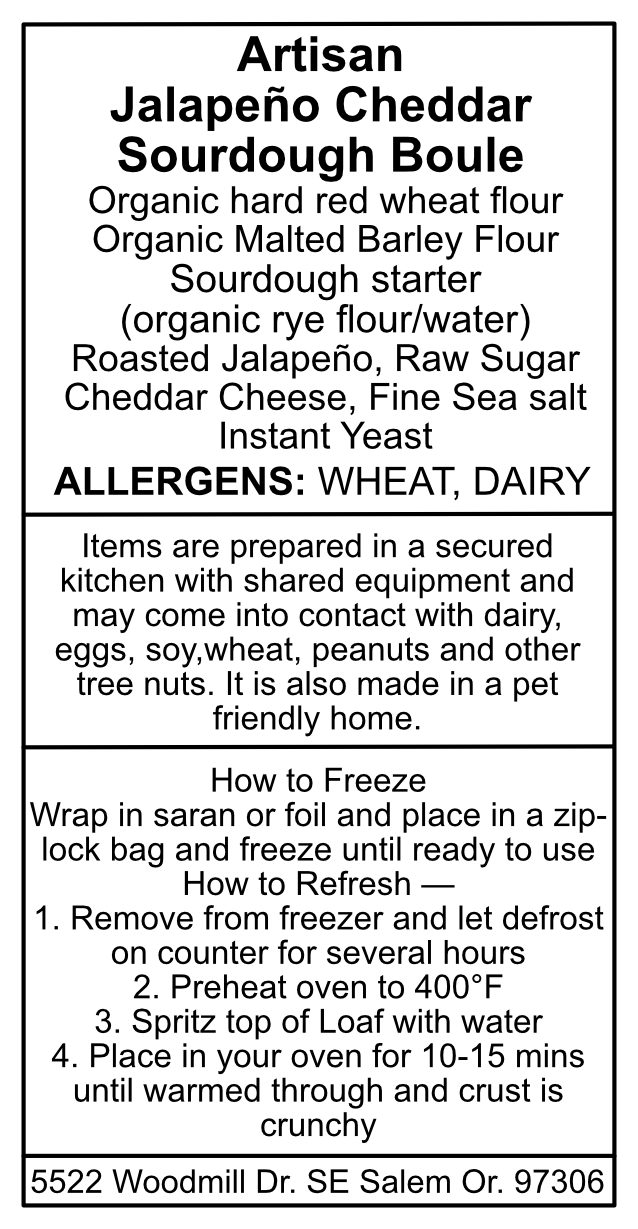 Loaf - Jalapeno Cheddar Sourdough