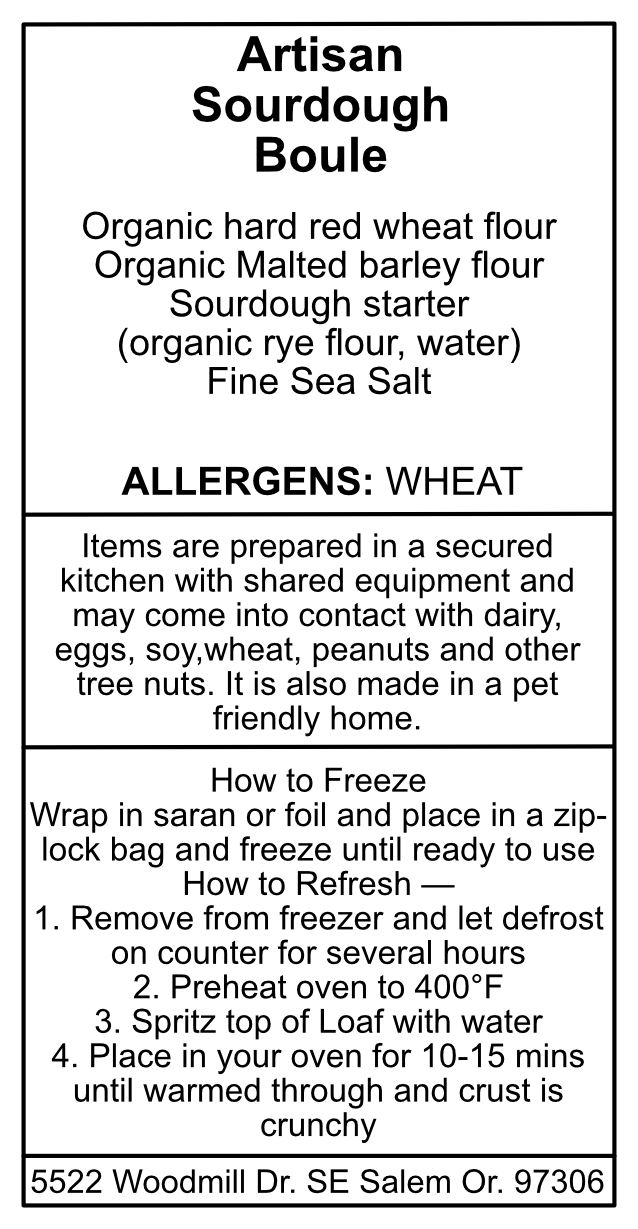 Loaf - Plain Sourdough